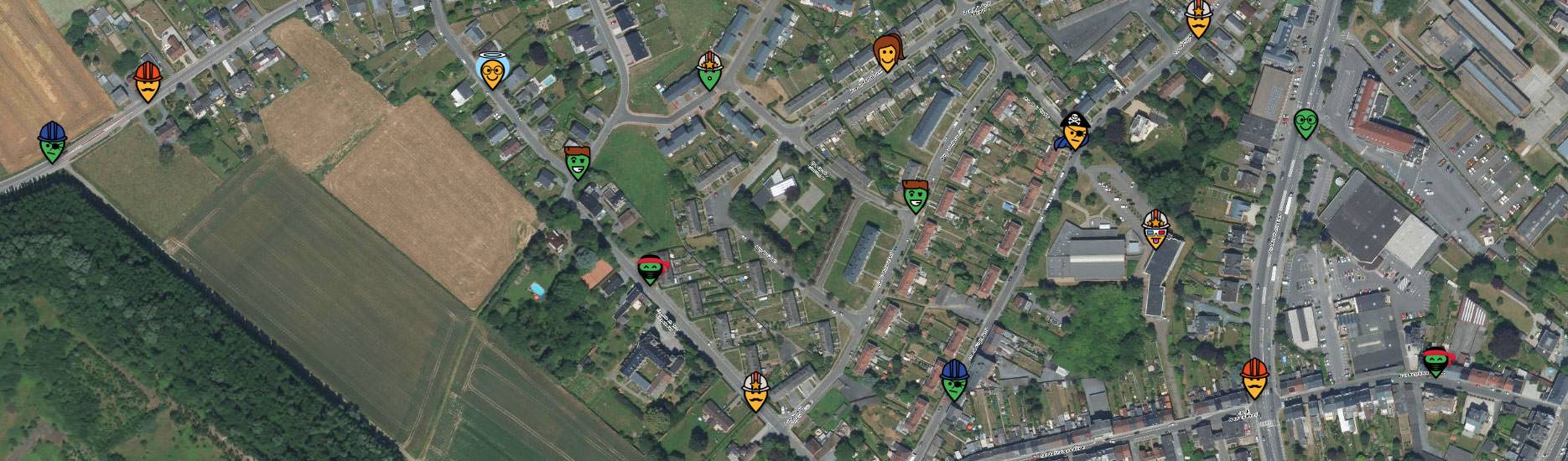 Carte de tous les signalements